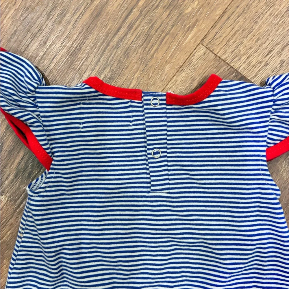 Blended Spirit Blue & White Baseball Dress Sports Summer Outfit 6m - Picture 10 of 12